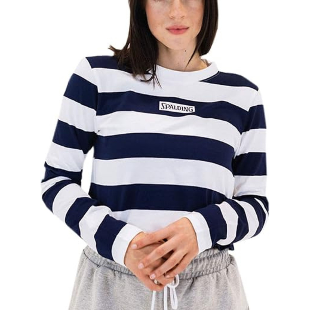 Spalding‎ Women's Activewear Heritage Super Soft Jersey Long Sleeve Tee Large